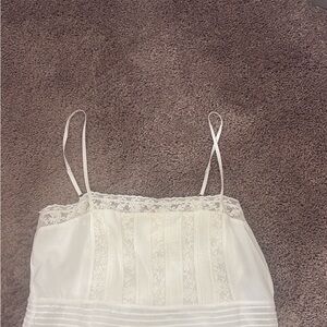 Love Shack Fancy Lace Trim Cami Top